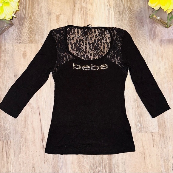 Bebe ribbed lace top - Picture 5 of 13